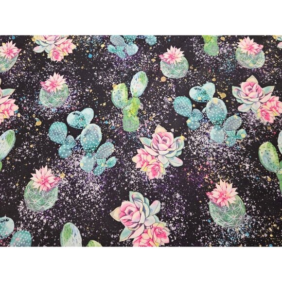 Sunday Swagger Cactus Floral Polo Shirt Men's Small Pattern AOP Performance Golf - Picture 2 of 10